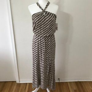 NWT New Ella Moss Side Slit Halter Maxi Dress
